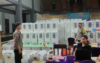 Kotak Dan Bilik Suara Sudah Mulai Kembali Ke KPU Kabupaten Tabanan