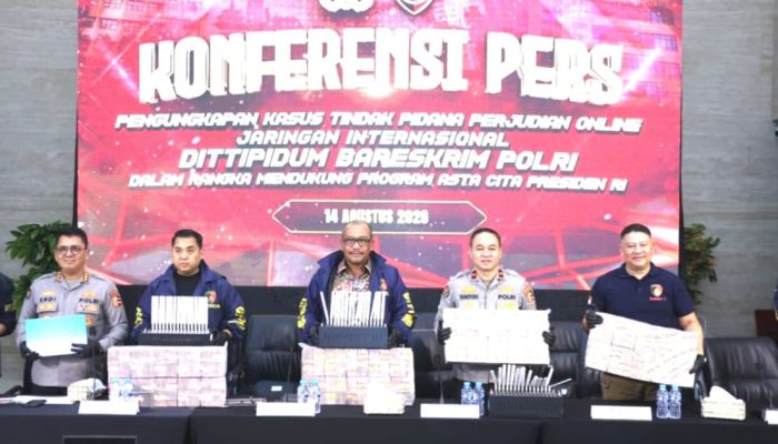 Bareskrim Polri Bongkar Judi Online Jaringan Kamboja, Transaksi Capai Rp890 Miliar