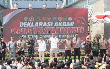 Di Tengah Isu Karhutla, 3.000 Pelajar dan Mahasiswa Deklarasikan Anti Narkoba