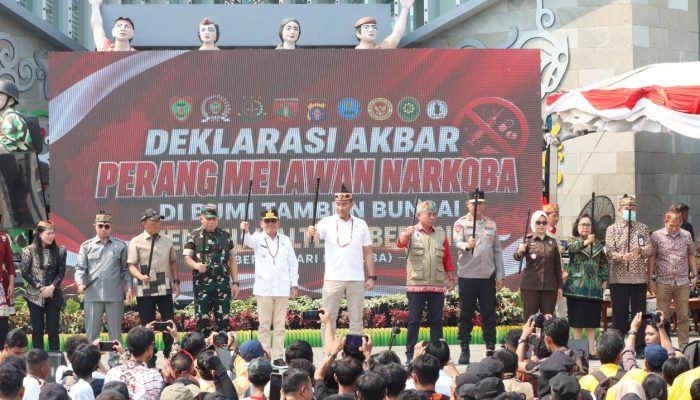 Di Tengah Isu Karhutla, 3.000 Pelajar dan Mahasiswa Deklarasikan Anti Narkoba