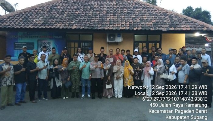 Pilkades Damai 2026, Polsek Pagaden Gandeng Tiga Kecamatan Ciptakan Situasi Kondusif